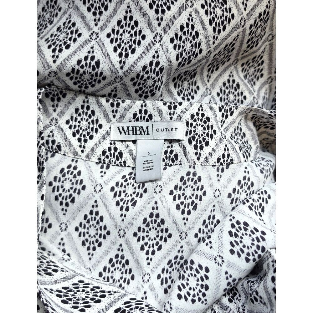 WHBM White House Black Market Outlet Shirt Blouse Size Small S - Picture 3 of 3